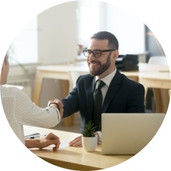 Man Shaking Hands